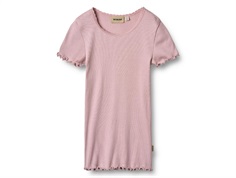 Wheat Katie t-shirt lavender mist with lace